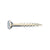 #10 x 212 inch Flat Head Type 17 Wood Screws wNibs Zinc Pkg 2000