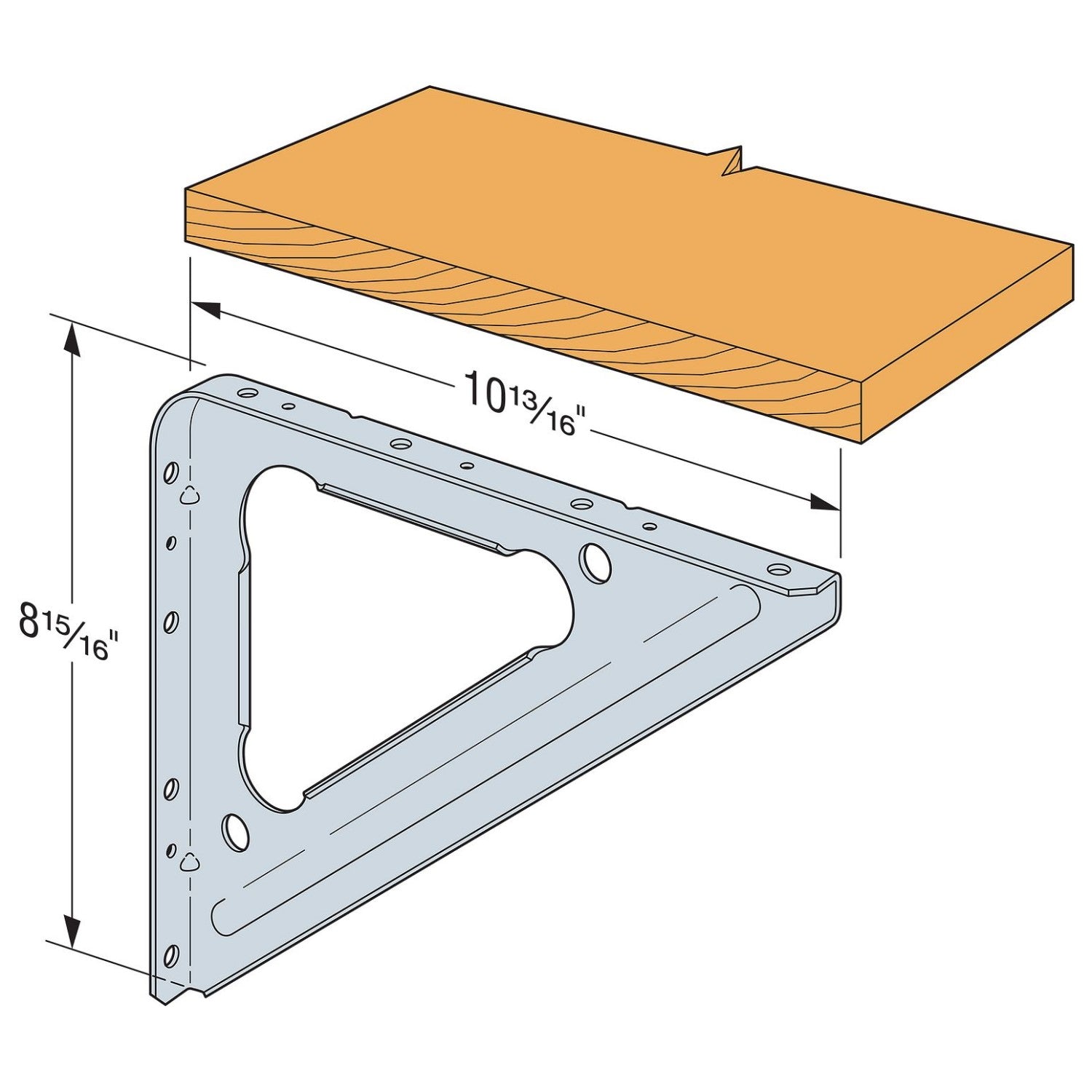 Simpson SBV Shelf Bracket Vertical Callout