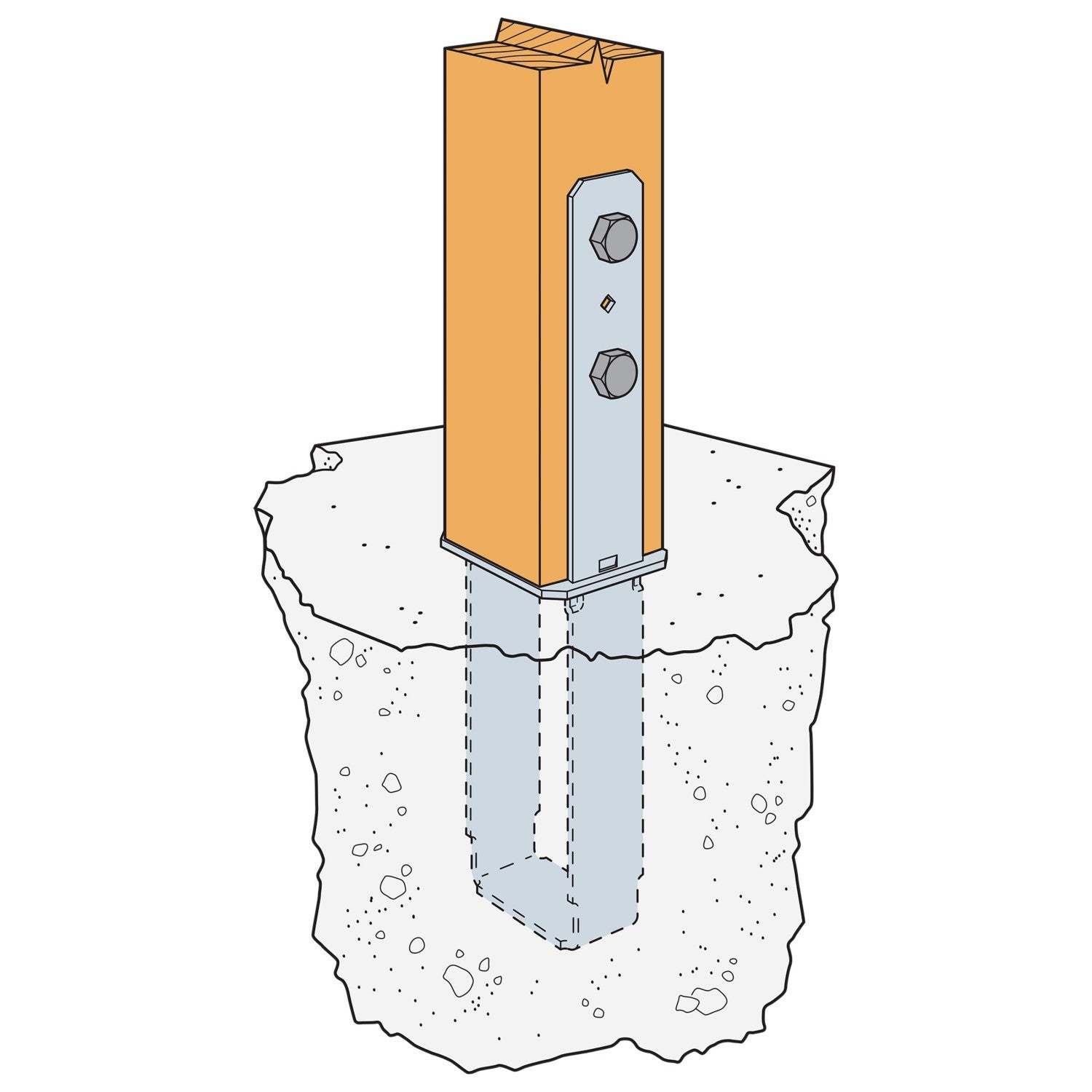 Simpson CB44X Column Base, Made to Order Non-Returnable – Fasteners Plus