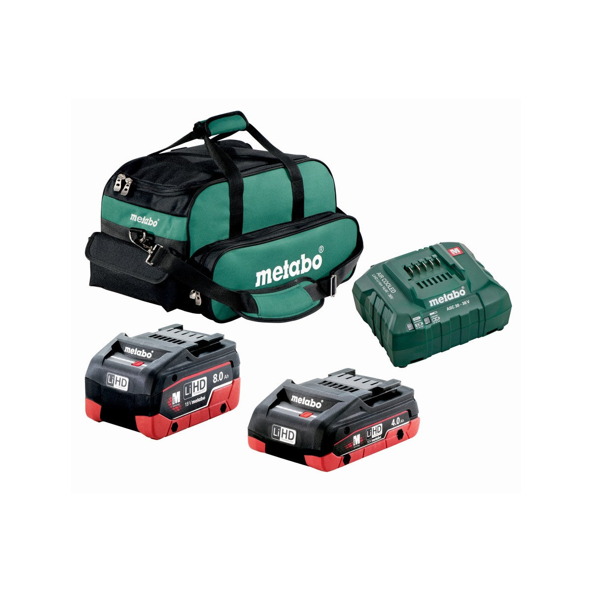 Metabo (US625369011) 18V Battery Starter Kit w 40AH LiHD Compact and 80AH LiHD Pro Batteries