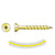 #8 x 112 inch Quik Drive WSC Wood Screw Yellow Zinc Pkg 2000 image 1 of 2
