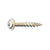 #8 x 134 inch Pocket Hole Screw #2 Square Drive Washer Head Zinc Pkg 4000