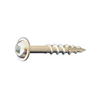 #8 x 34 inch Pocket Hole Screw #2 Square Drive Washer Head Zinc Pkg 10000