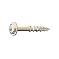 #8 x 118 inch Pocket Hole Screw #2 Square Drive Washer Head Zinc Pkg 6000