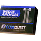 3/8" x 3-3/4" Conquest Wedge Anchors - Zinc, Pkg 50