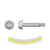 #12 x 1 inch Quik Drive SelfDrilling X Metal Screw Zinc Pkg 1500 image 1 of 2