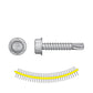 #12 x 1 inch Quik Drive SelfDrilling X Metal Screw Zinc Pkg 1500 image 1 of 2
