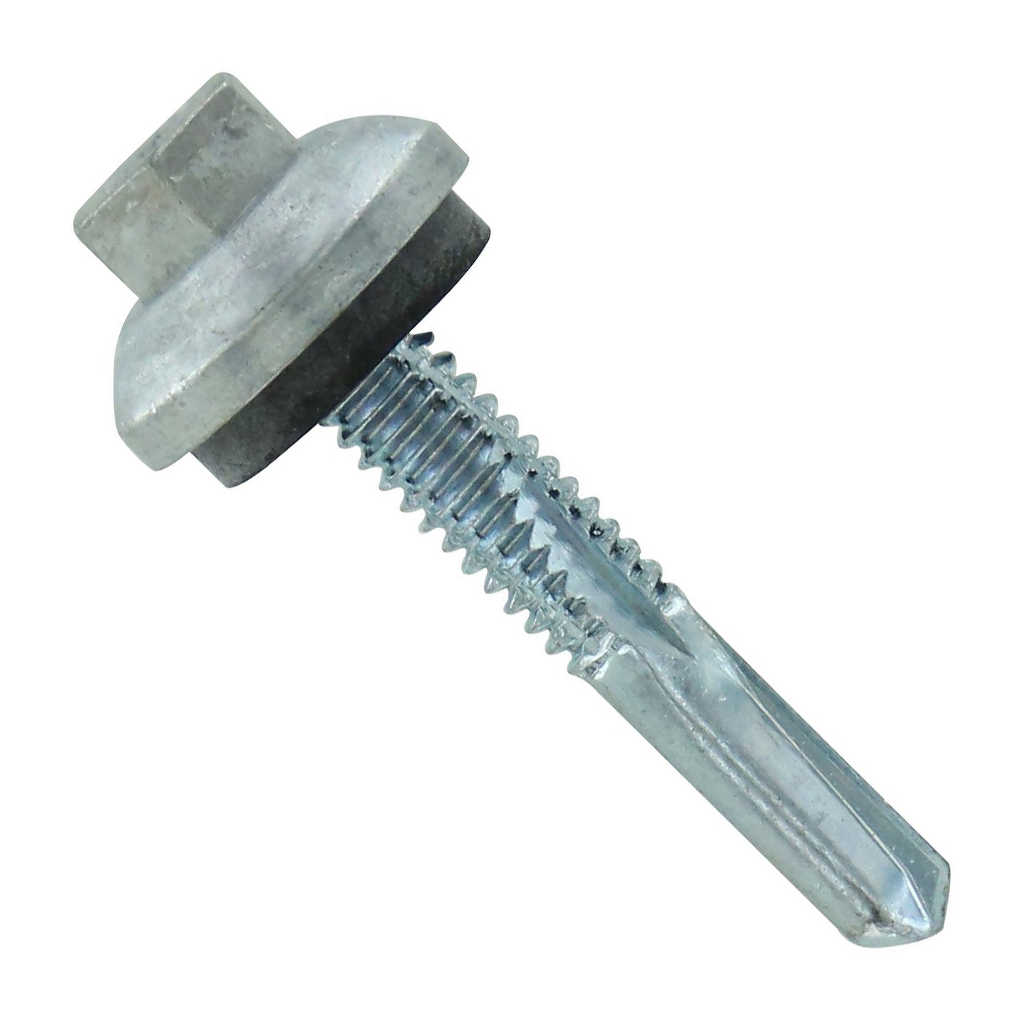 #1224 x 114 inch ZXL HG Steelbinder Metal Roofing Screw Galvanized Pkg 250 image 1 of 2