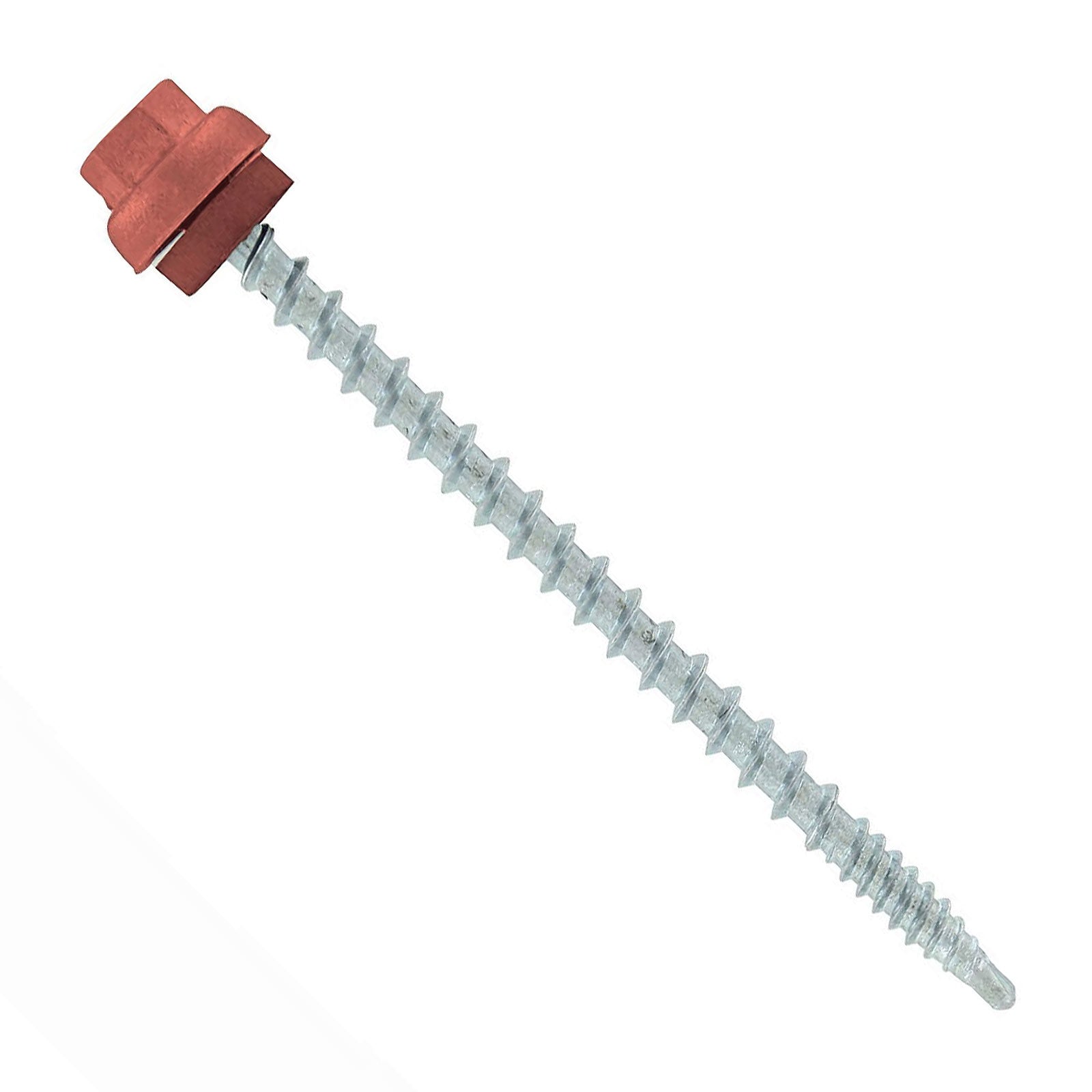 #10 x 3 inch ZXL Woodbinder Metal Roofing Screw Copper Pkg 250