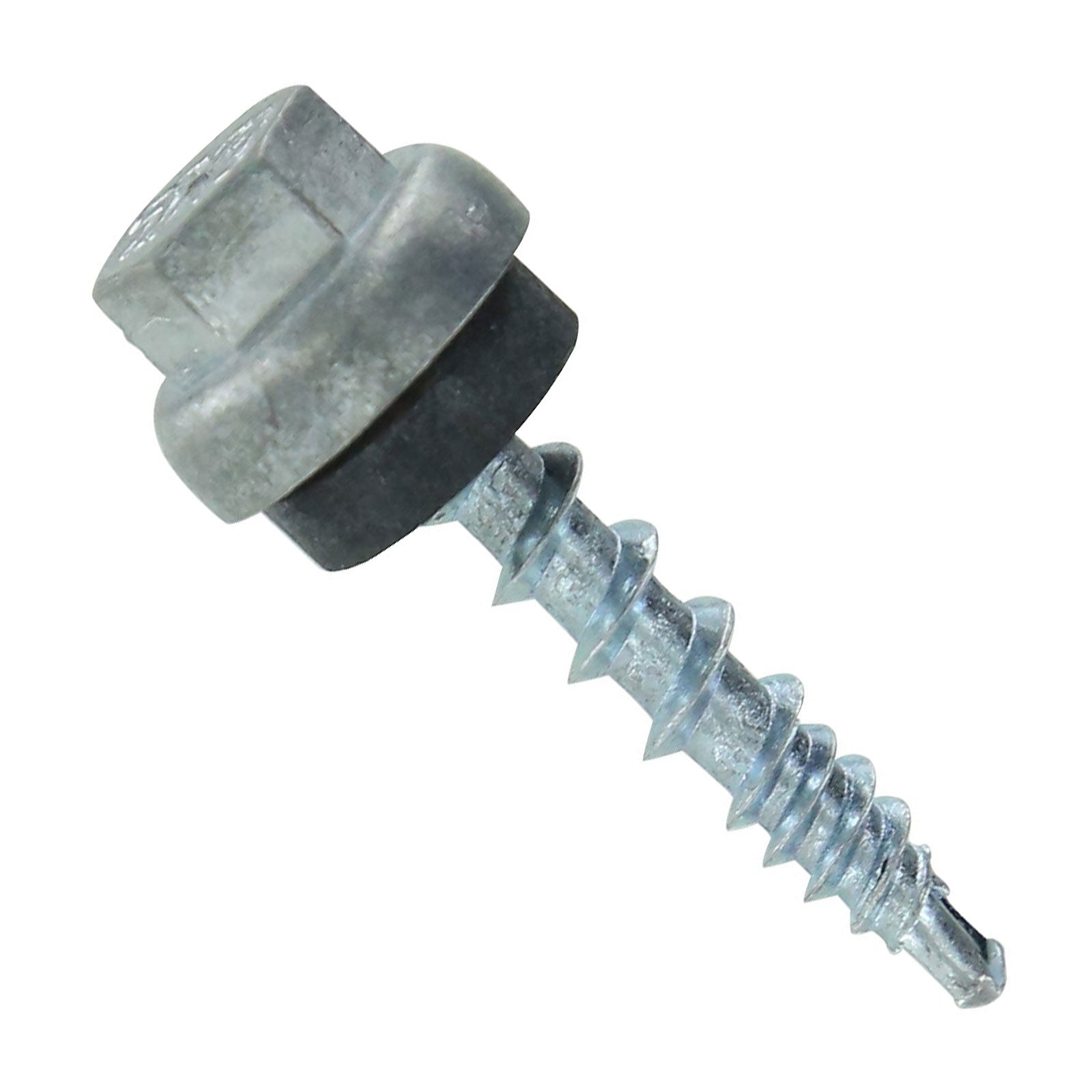 #10 x 1 inch ZXL Woodbinder Metal Roofing Screw Galvanized Pkg 250