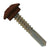 #1214 x 114 inch Eclipse Steelbinder Metal Roofing Screw Brown Pkg 250