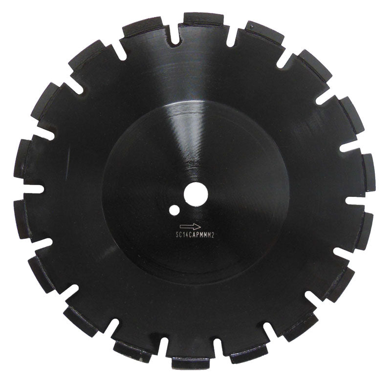 Syntec Concave Asphalt Traffic Loop Diamond Blade - Black