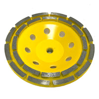Syntec 4-1/2" Double Row Cup Wheel - Yellow