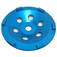 Syntec Flat Top Half Round PCD Cup Wheel - Blue