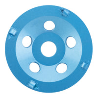 Syntec 1/4" Round PCD Cup Wheel - Blue