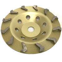 Syntec 7" Rapida 12 Segment Cup Wheel - Gold
