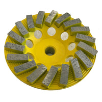 Syntec 7" Spiral Cup Wheel 12-Segment - Yellow