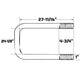 24" Galvanized U-Bolt