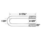1" Zinc U-Bolt